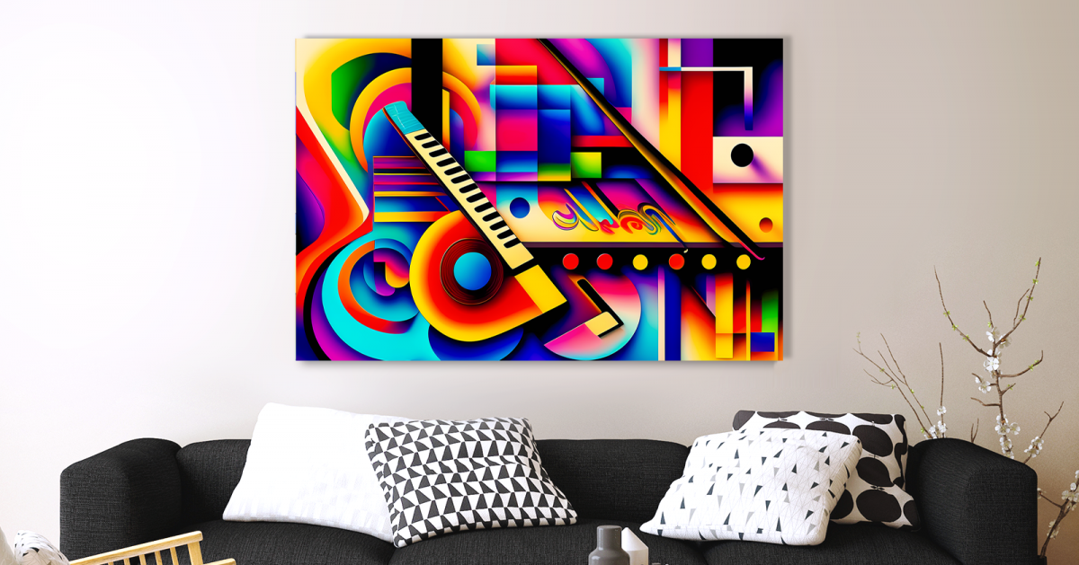 Expr6-3 Expressionismus Komposition, Bild auf Leinwand, Stahlende Farben, wie Gemälde,