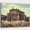 Frankfurt alte Oper Frankfurt am Main - Alte Oper um 1910, wie Ölgemälde, Digital Art