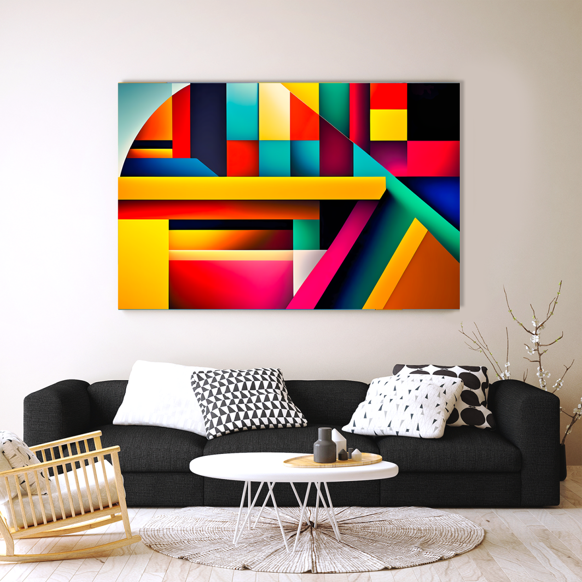 Expressionismus Komposition, wie Gemälde