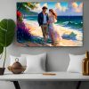 Liebespaar_am_Strand_1_5 Liebespaar am Strand – Bild auf Leinwand
