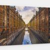 Speicherstadt-k2 Speicherstadt Hamburg, auf Leinwand, wie Ölgemälde, Digital Art