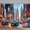 Times_Square-1 Illustration vom Times Square in New York City – Bild auf Leinwand