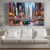 Times_Square-2 Illustration vom Times Square in New York City – Bild auf Leinwand