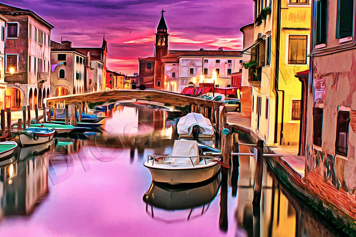 canal-1209808-k2 Venedig, auf Leinwand, wie Ölgemälde, Digital Art