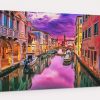 canal-1209808-k3 Venedig, auf Leinwand, wie Ölgemälde, Digital Art
