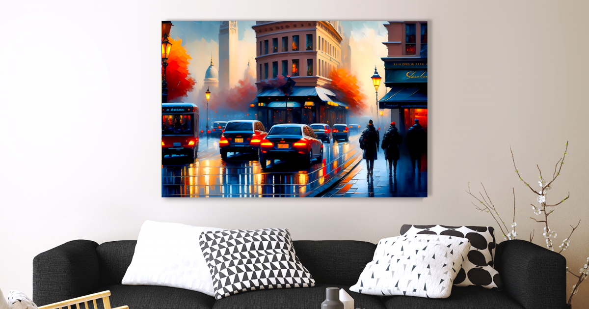 City Straßen-Scene, Expressionismus Komposition, Graffiti, wie Gemälde