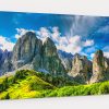 dolomites-2535069-6_1 Dolomiten, Alpen, Gebirge, Gebirgslanschaft, auf Leinwand, wie Ölgemälde, Digital Art