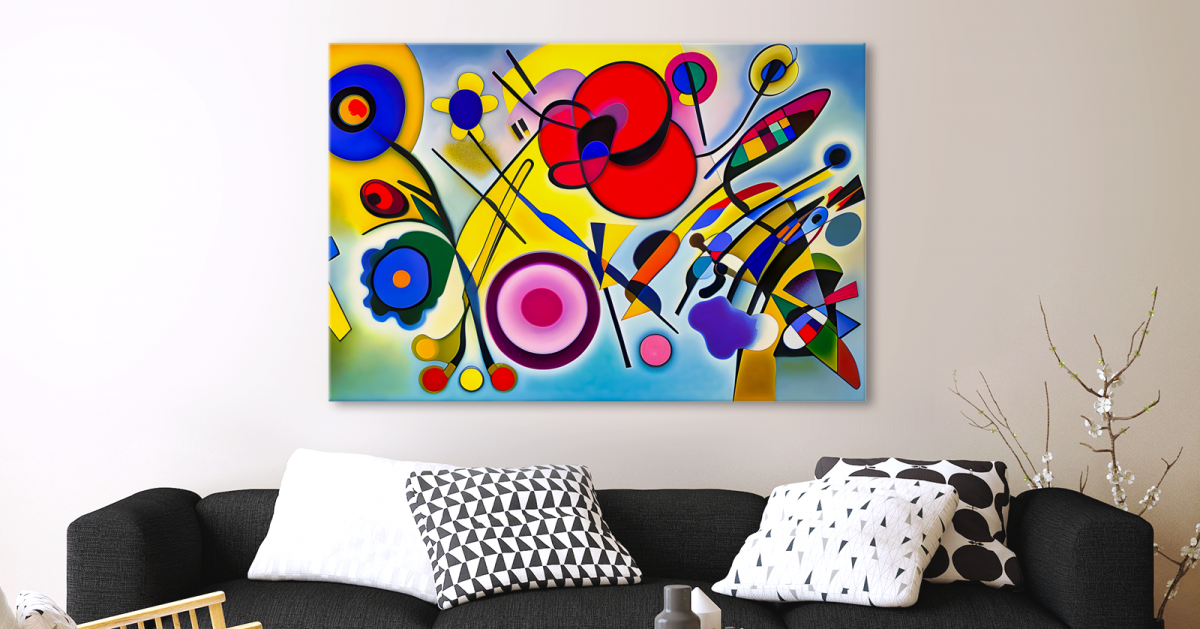 Blumen - Expressionismus Komposition auf Leinwand