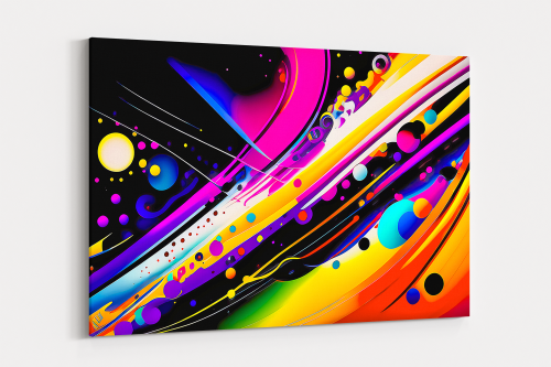 Druck auf Leinwand, Expressionismus Komposition, Graffiti, wie Gemälde,