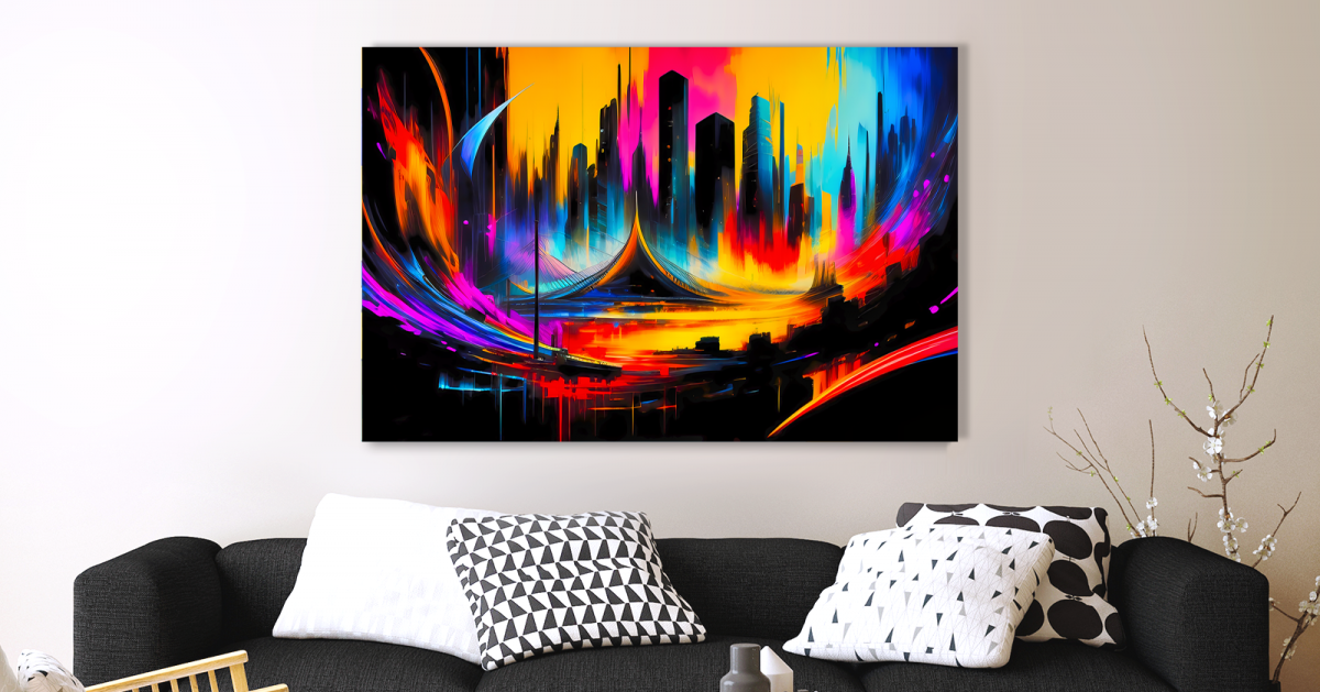 City Szene, Expressionismus Komposition, Graffiti, wie Gemälde,