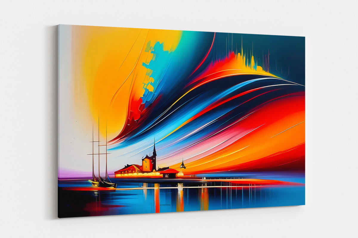 meer1-1 Meerlandschaft, Expressionismus Komposition, Graffiti, wie Gemälde