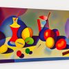 Stillleben - Expressionismus Komposition auf Leinwand, druckbare Kunst