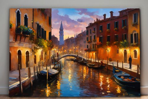 Abenddämmerung in Venedig – Bild auf Leinwand