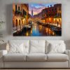 venedig1-2 Abenddämmerung in Venedig – Bild auf Leinwand