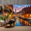 venedig1-3 Abenddämmerung in Venedig – Bild auf Leinwand