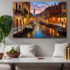 venedig1-5 Abenddämmerung in Venedig – Bild auf Leinwand